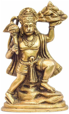 Trishakti Enterprises Decorative Showpiece  -  10 cm(Brass, Gold)