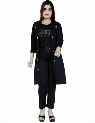 Eishit Creations Women Ethnic Top Pant Ethnic Jacket Set