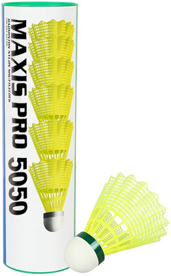 Strauss Badminton Shuttlecock Nylon Shuttle  - Green(Fast, 79, Pack of 6)