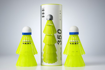 Happiory Harvansh 350 White Cap Nylon Shuttlecock (Green), Badminton Nylon Shuttle  - Green(Medium, 77, Pack of 6)