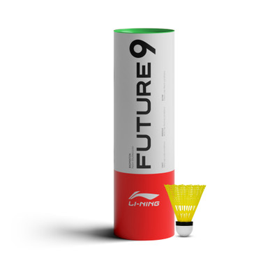 LI-NING Future 9 Nylon Shuttle  - Yellow(Slow, 75, Pack of 6)
