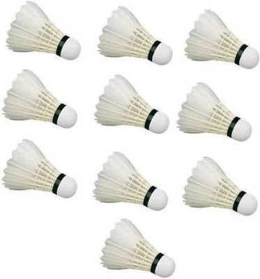 Gitanjali 10 Feather Shuttle  - White(Medium, 77, Pack of 10)