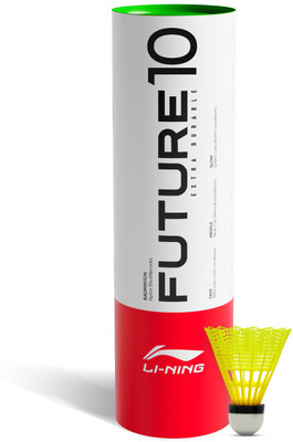 LI-NING Future 10 Nylon Shuttle  - Yellow(Slow, 75, Pack of 6)