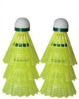 Garg Enterprises Shuttle Nylon Shuttle  - Yellow(Medium Fast, 78, Pack of 6)