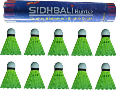 CTC CREATION Best quality Nylon Shuttle Cock Nylon Shuttle (Medium , 77, Pack of 10) Nylon Shuttle  - Multicolor(Medium, 77, Pack of 10)