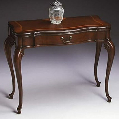 Home wood Handmade Pure Sheesham Wood Console Table with 1 Drawer in Melamine Finish Solid Wood Console Table(Finish Color - Brown, Pre-assembled)
