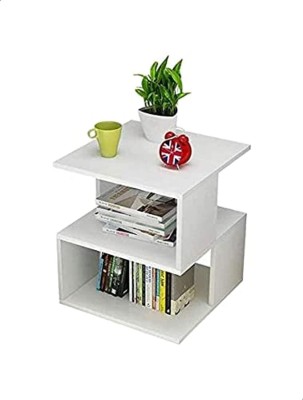 UniShop Unishop Small Modern Bedside End Table Engineered Wood Bedside Table(Finish Color - White, DIY(Do-It-Yourself))