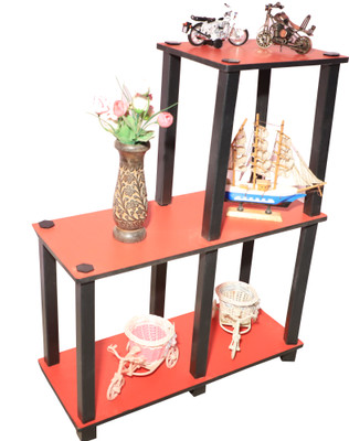 pndggroup Engineered Wood End Table(Finish Color - RED, DIY(Do-It-Yourself))