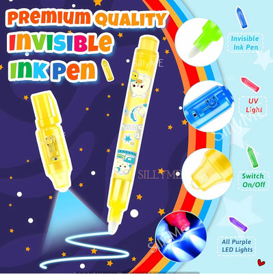 LLFS PREMIUM INVISIBLE INK PEN Stationery Set(Pack of 5, Ink Color - PREMIUM MAGIC INVISIBLE INK PEN)