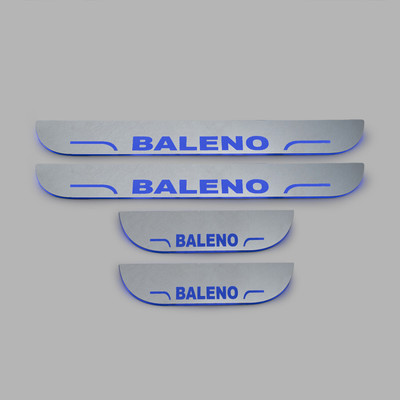 NATIONAL AUTO CCar door LED footstep Non Matrix sill plate guards suitable for baleno Door Sill Plate