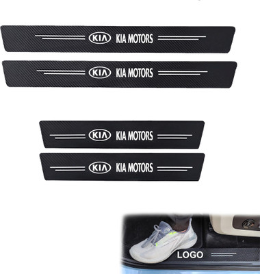 TAUDI Car Door Carbon Fiber Wrap Film Sill Protector Stickers Entry Guard Protection Door Sill Plate