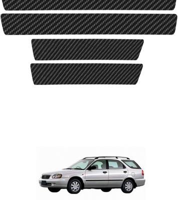 GONAMA Car Door Sill Protector, Sport Carbon Threshold Guard Scuff Cover Strip SG132 Door Sill Plate
