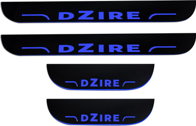 Nationals Auto NEW-CSet of 4 Car Accessories door sill plates with blue light for DEZIRE Door Sill Plate