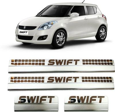 EMPICA SWIFT 2012 Sill Plate/Door Foot Step Scuff Plate Stainless Steel (Set of 4 Pcs) Door Sill Plate