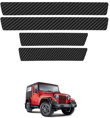 GONAMA Car Door Sill Protector, Sport Carbon Threshold Guard Scuff Cover Strip SG150 Door Sill Plate