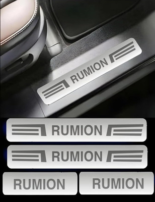 NATIONAL AUTO Sill Plate/Door Foot Step in Stainless Steel. For RUMION (Set of 4 Pcs) Door Sill Plate