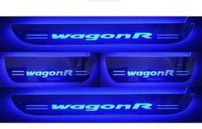Ds enterprise Door Acrylic Plates with Light For Maruti Suzuki Wagonr All Models - Set of 4PCS Door Sill Plate