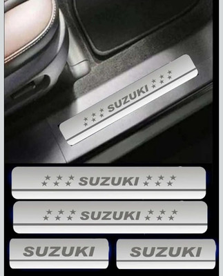 FAM2GUL Sill Plate/Door Foot Step in Stainless Steel. For SUZUKI (Set of 4 Pcs) Door Sill Plate