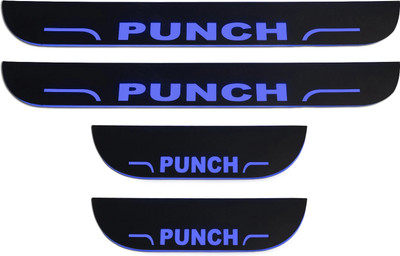 NATIONAL AUTO CSet of 4 Car Accessories door sill plates with blue light for PUNCH Door Sill Plate