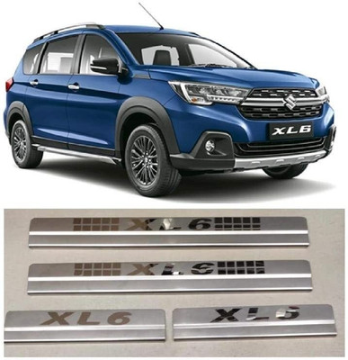 NATIONAL AUTO Sill Plate/Door Foot Step in Stainless Steel. For XL 6 (Set of 4 Pcs) Door Sill Plate