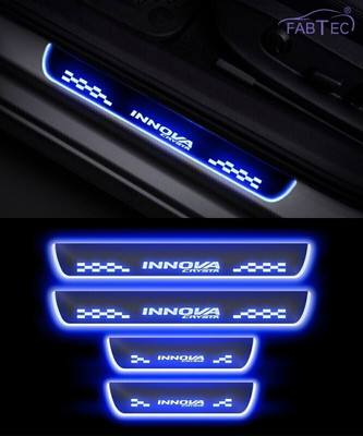 CARZEX 118 Premium Quality LED ACRYLIC Footstep Scuff Plates Sill plates - SET OF 4PCS for crysta Door Sill Plate