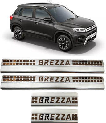 EMPICA BREZZA 2020 Sill Plate/Door Foot Step Scuff Plate Steel.(Set of 4 Pcs) Door Sill Plate
