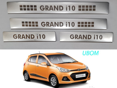 Ubom STAINLESS STEEL DOOR SILL PLATE FOR HYUNDAI GRAND I10 Door Sill Plate