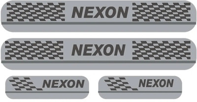 FAM2GUL Sill Plate/Door Foot Step in Stainless Steel. For NEXON (Set of 4 Pcs) Door Sill Plate