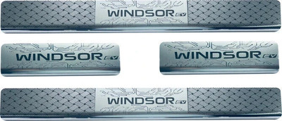 Ad chrome WINDSOR EV STAINLESS STEEL CAR SILL PLATE (FOOTSTEP) Door Sill Plate