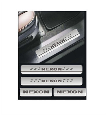 NATIONAL AUTO Sill Plate/Door Foot Step in Stainless Steel. For NEXON (Set of 4 Pcs) Door Sill Plate