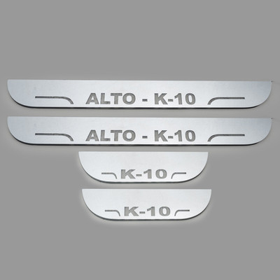 NATIONAL AUTO CCar door LED footstep Non Matrix sill plate guards for Alto k-10 Door Sill Plate