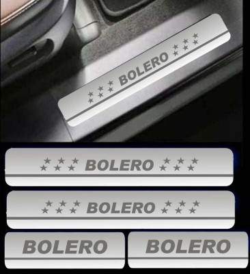 INDMOTIVE DOOR SILL GAURD FOR BOLERO
 /FOOTPATI/FOOTSTEP/PROTECTOR (SET OF 4 ) Door Sill Plate