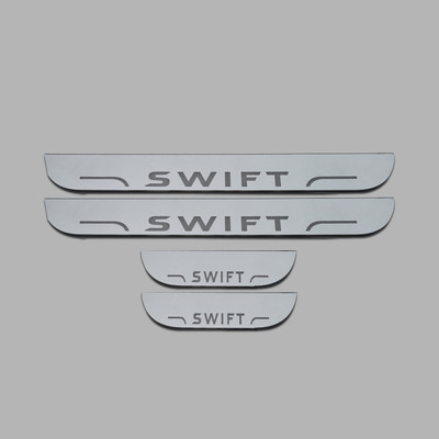 CARMART CCar door LED footstep Non Matrix scuff sill plate suitable for Swift Door Sill Plate
