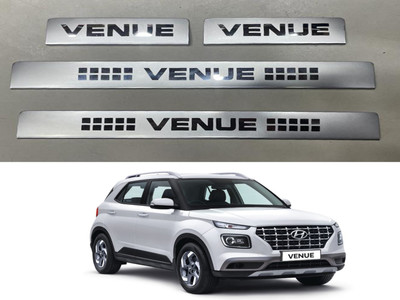 ALPINZO Car Door Foot Step in Stainless Steel Sill PlateVENUE 1 Door Sill Plate