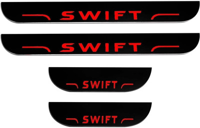 COLOURLINE Car door Red LED footstep scuff sill plate guards for swift Door Sill Plate
