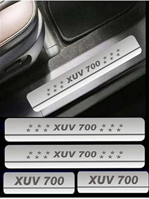 FAM2GUL Sill Plate/Door Foot Step in Stainless Steel. For XUV 700 (Set of 4 Pcs) Door Sill Plate