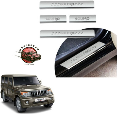 AUTOSHYAM Stainless Steel Door Sill Plates/Foot Steps Scuff Plates for Bolero All Door Sill Plate