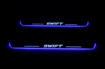 NATIONAL AUTO SWIFT Sill Plate/Door Foot Step in BLUE LIGHT . (Set of 4 Pcs) Door Sill Plate