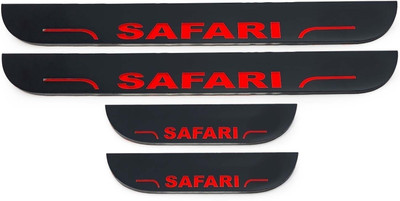 CARMART CCar door Red LED footstep scuff sill plate guards for safari Door Sill Plate