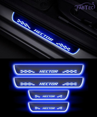 CARZEX 124 Premium Quality LED ACRYLIC Footstep Scuff Plates Sill plates - SET OF 4PCS for hector Door Sill Plate