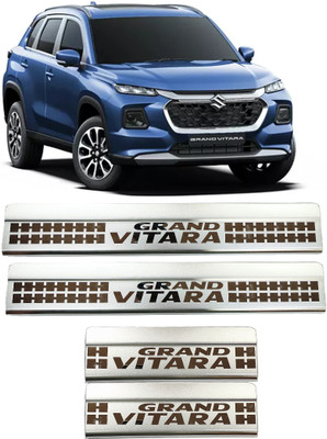 EMPICA GRAND VITARA Sill Plate/Door Foot Step Scuff Plate Stainless Steel(Set of 4 Pcs) Door Sill Plate