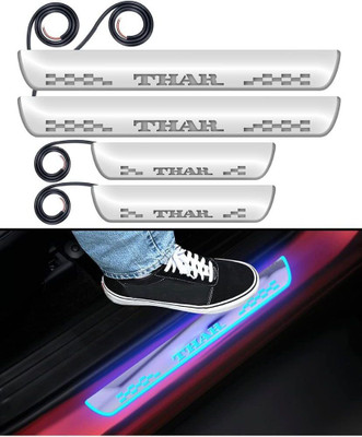 RohanEshop Car Door Foot Step Led Scuff Set of 4 pcs Door Sill Plate