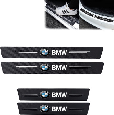 Pivdo Car Door Sill Protector Carbon Fiber Wrap Entry Guard Sill Plate Scratch Sticker Door Sill Plate