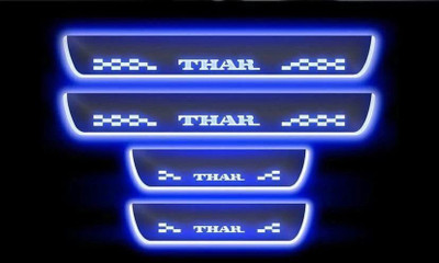 JUST MOD Thar Car Door Foot Step Led Scuff Set of 4 pcs Door Sill Plate