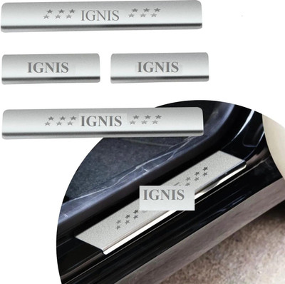 CARXTREME Maruti Ignis Foot Step Compatible For All Models (4 Pcs) Door Sill Plate