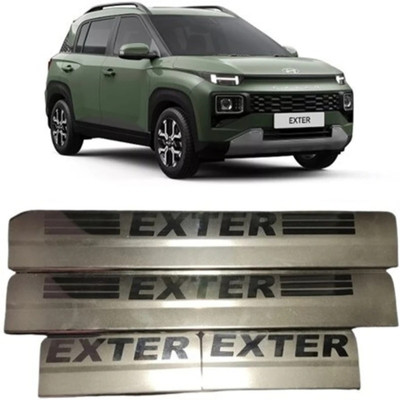 NATIONAL AUTO EXTER Sill Plate/Door Foot Step in Stainless Steel. (Set of 4 Pcs) Door Sill Plate
