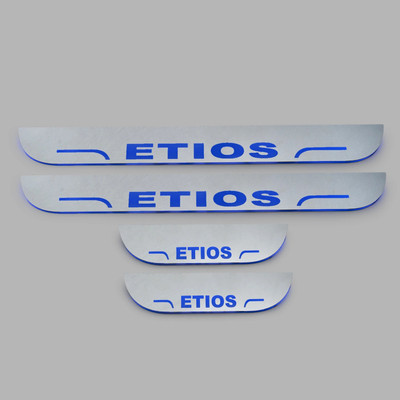 Nationals Auto NEW-CCar door LED footstep Non Matrix sill plate guards suitable for etios Door Sill Plate