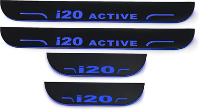 NATIONAL AUTO Ci-20 Black Edition Door Sill Plate with Blue LED – Enhance Car Exterior Door Sill Plate