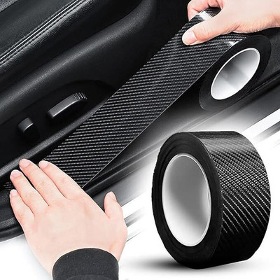 KDG TREADS Black Waterproof Car Strip Door Edge Guard Anti-Scratch Tape/Flim 48 Door Sill Plate