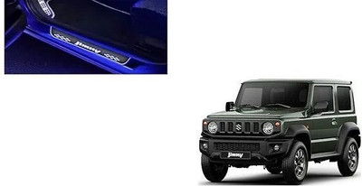 Uneestore Car Door Black Foot Step Led Sill Plate For MARUTI ZIMNY Door Sill Plate